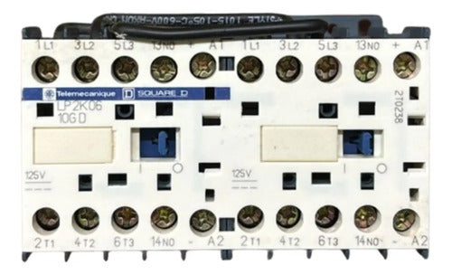 Chave Reversora 3p Tesys 6a 1na 125vcc Lp2k0610gd Schneider 125vcc
