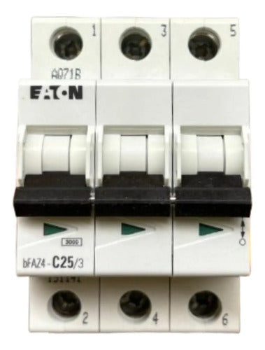 Kit Com 2 Peças: Disjuntor Tripolar Bfaz4-c25/3 25a Eaton
