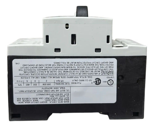 Disjuntor Motor 3rv1011-1ha10 5,5-8,0a Siemens 690v 50hz