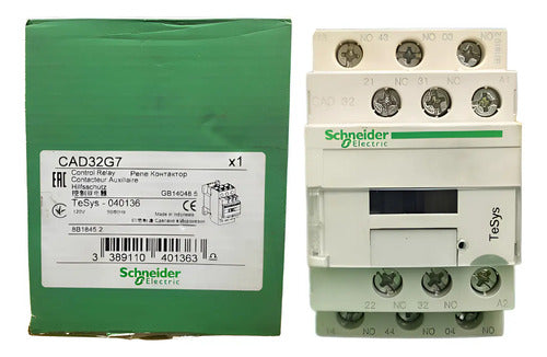 Contator Auxiliar 3na+2nf 120vca Cad32g7 Schneider 120vca