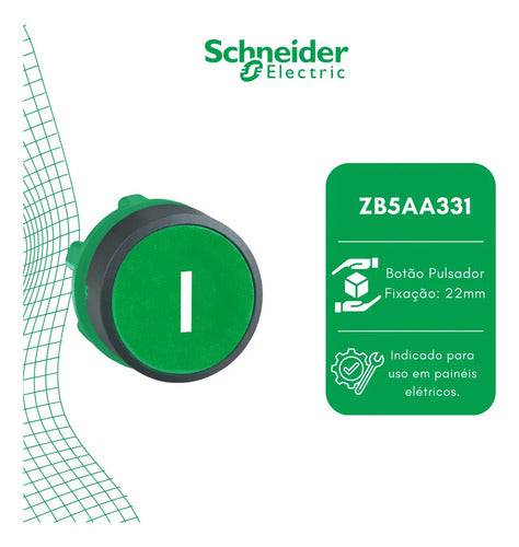 Cabeçote Para Botão 22mm Preto Zb5ar2 Schneider Preto