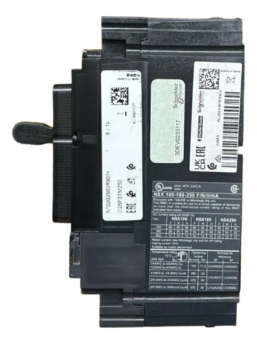 Disjuntor 3p Nsx250f-tmd250d 250a C25f3tm250 Schneider
