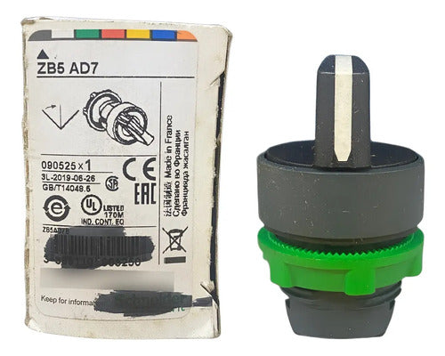 Cabeçote Para Chave Seletora Ø22mm 3 Pos Zb5ad7 Schneider Preto -