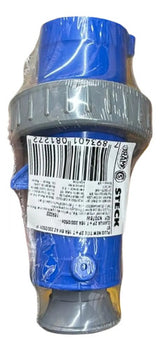 Plug N3076w 16a 2p+t 220/240v 6h Azul Steck 200/250v