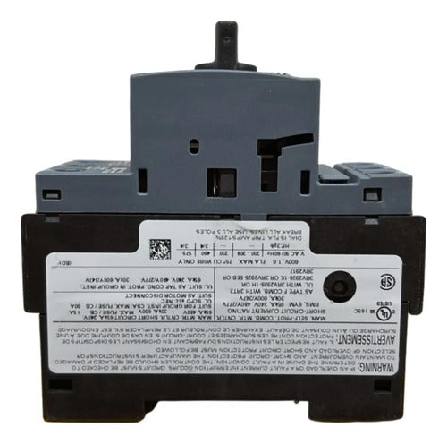 Disjuntor Motor 3rv2021-1aa10 1,1-1,6a Siemens - 50/60hz
