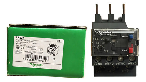 Relé De Sobrecarga Térmico 16-24a Lre22 Schneider 690 Vca