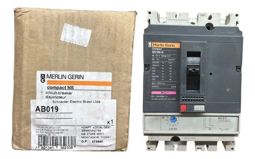 Disjuntor Tripolar Ns100h-ma12,5 12,5a Merlin Gerin