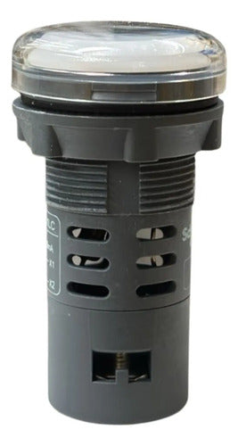 Kit Com 5: Sinalizador 22mm Led Branco 12vca/cc Xa2evj1lc 12vca/cc