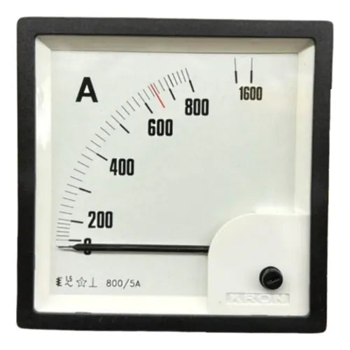 Amperimetro Fm96pc 800/1600/5a Travamento Em 650a Ip54 Kron