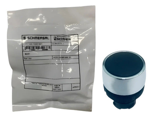 Kit Com 2 Peças: Botão B2/01 22mm Preto Ace Schmersal B2 01