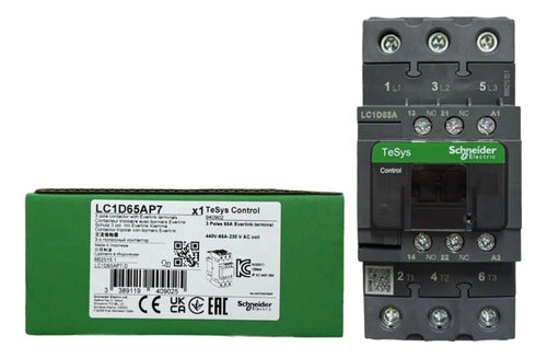 Contator 3p 65a Ac-3 230vca Lc1d65ap7 Schneider 230vca