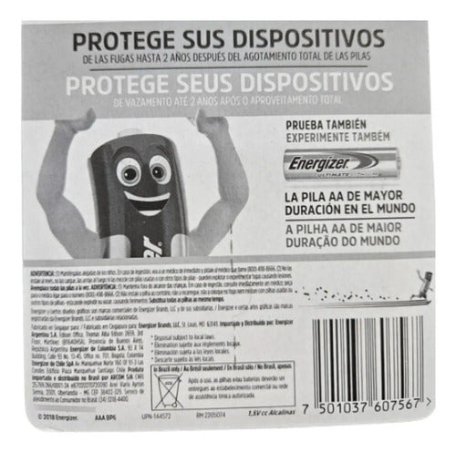 Kit Com 24: Pilhas Energizer Max Aaa 1,5v Palito Cilíndrica