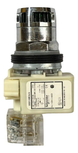 Botão 30mm Metálico 1naf Verde 9001k3l35lggh13 Schneider Verde