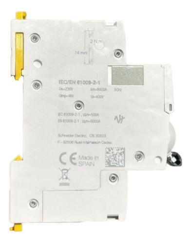 Disjuntor Diferencial Residual Idpn N 1p A9d52606 Schneider