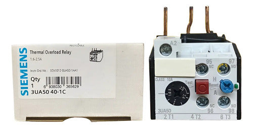 Rele De Sobrecarga 3ua5040-1c 1,6-2,5a Siemens -