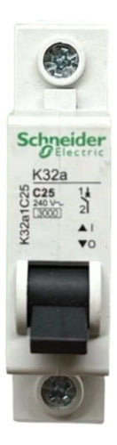 Kit Com 8: Disjuntor Unipolar 25a 3ka K32a1c25 Schneider