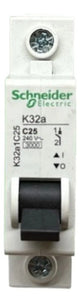 Kit Com 8: Disjuntor Unipolar 25a 3ka K32a1c25 Schneider
