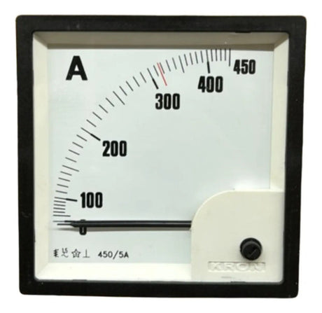 Amperimetro Fm96pc 96x96 450/5a Travamento Em 317a Ip54 Kron