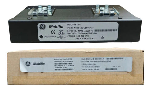 Conversor Multilin E485 Multinet-fe GE