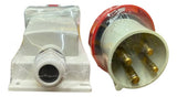 Kit Tomada N4506 + Plug N4576 63a 3p+t 380/440v Vm Steck Vermelho