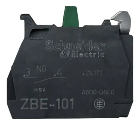 Kit Com 5 Peças: Bloco De Contato 1na Zbe101 Schneider Verde -