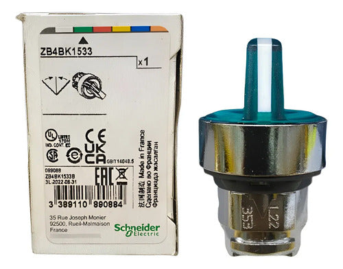 Cabecote Para Chave Seletora 22mm Verde Zb4bk1533 Schneider Verde 0
