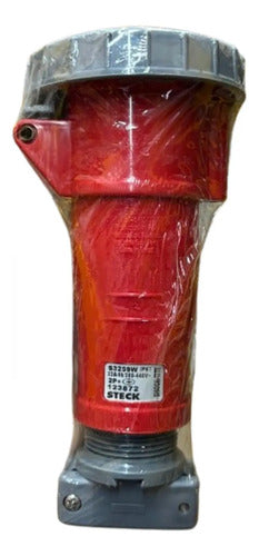 Acoplamento 2p+t 32a 380/440v 9h Vm Ip67 S3259w Steck Vermelho