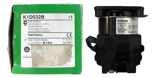 Bloco Comutador Rotativo Bcd22mm 12decimal K1d032b Schneider Preto 690v