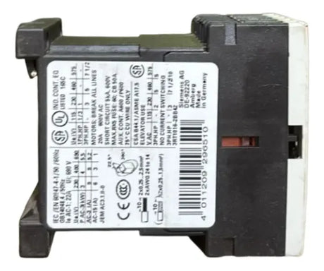 Contator 3rt1016-2bb42 24vcc 9a 1nf Siemens 24vcc