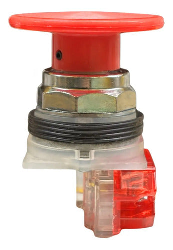 Botão Metálico 30mm 9001kr25rh6 Vermelho 1nf Schneider Vermelho -