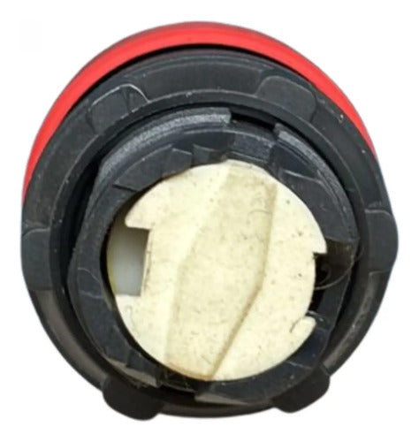 Cabeçote Para Botão 22mm Vermelho Zb5as74 Schneider Preto Com Vermelho -