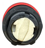Cabeçote Para Botão 22mm Vermelho Zb5as74 Schneider Preto Com Vermelho -