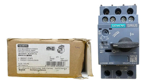 Disjuntor Motor 3rv2411-1fa15 3,5-5a Siemens - 50/60hz