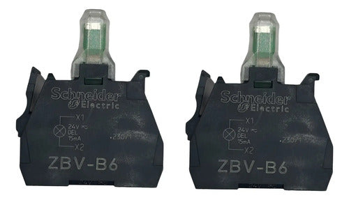 Kit Com 2: Led Azul Zbvb6 24vca/cc Schneider