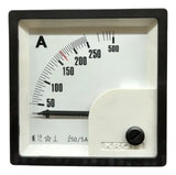 Amperímetro Fm72pc 250/500/5a Travamento Em 169a Ip54 Kron