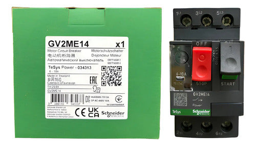 Disjuntor Termomagnético 6-10a Gv2me14 Schneider (novo) 690v 50-60 Hz