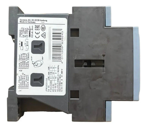 Contator Tripolar 220vca 17 A 7,5kw 3rt2025-1an20 Siemens 220v
