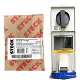 Tomada Sob Surelock Ss3206b 2p+t 32a 200/250v 6h Azul Steck Azul