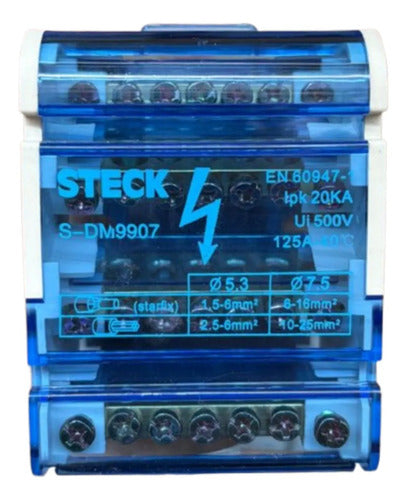 Barra De Isolamento 4p 4mod 28 Furos 100a Sdm9907 Steck