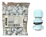 Kit Com 25 Peças: Prensa Cabo Pg9 S800li Cinza Steck