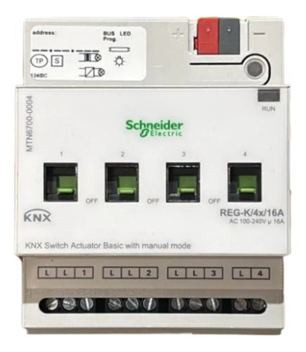 Modulo Atuador Knx Reg-k/4x230/16 Mtn6700-0004 Schneider