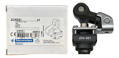 Cabeçote Fim De Curso Zckd21 Telemecanique Preto -