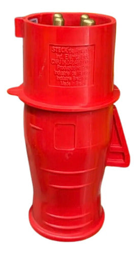 Plug S4276 32a 3p+t 380/440v Vermelho Steck Vermelho