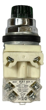 Botão 30mm Metálico 1naf Verde 9001k2l38lggh13 Schneider Verde -