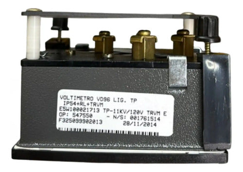 Voltimetro Vd96 96x96mm 11kv/120v 0-22kv Kron