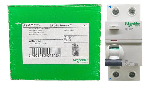 Interruptor Diferencial Ild 2p 25a 30ma A9r71225 Schneider