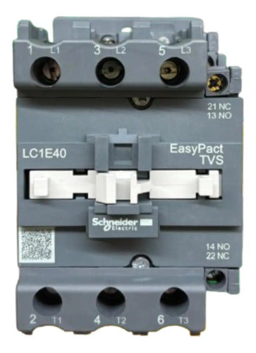 Contator 3p Easypact Tvs 220vca 50/60hz Lc1e40m7 Schneider 220vca