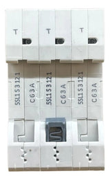 Disjuntor Tripolar 63a Curva C 5sl1363-7mb Siemens