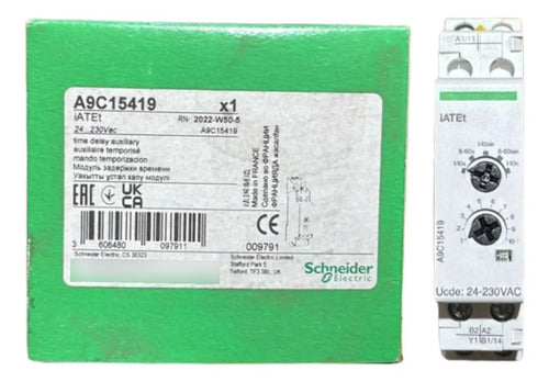 Auxiliar Iatet 24/240vca Com Temporização A9c15419 Schneider