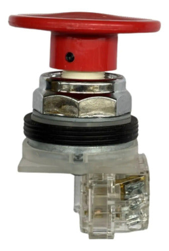 Botão 30mm Metálico 1naf 9001kr25rh13 Vermelho Schneider Vermelho -